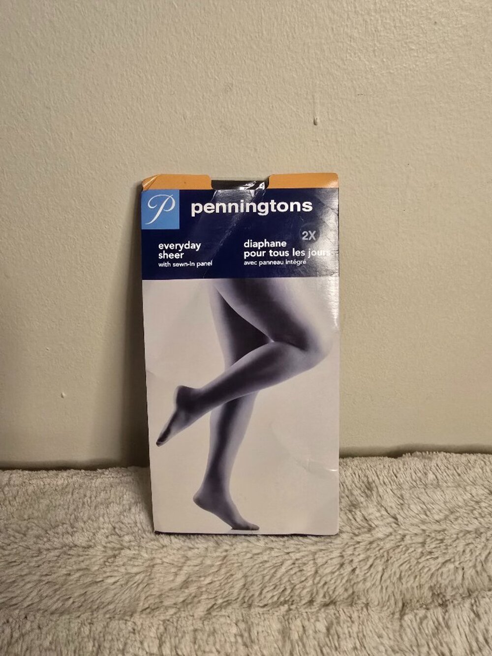 Vintage Bit-O-Black Pennington's 2X - 190 -225lbs - Everyday Sheer Pantyhose